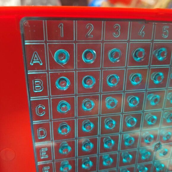 1970s Battleship Replacement Pieces Red Boats Pegs Travel Aircraft Carrier - Picture 5 of 7